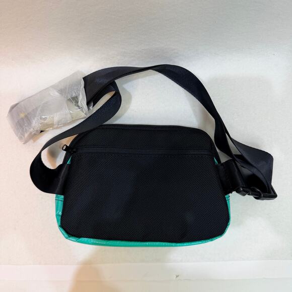 NEW RAREFORM Zion Sling Bag Fanny Pack Zipper Pouch Adjustable Belt Green Blue - Picture 4 of 6